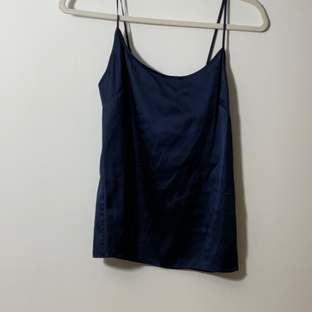 Elie Tahari Blue Sleeveless Fitted Camisole